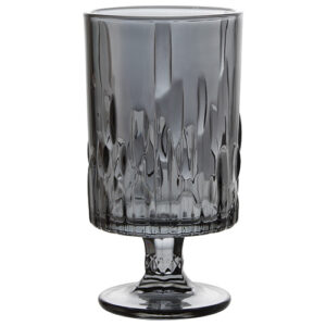 Vaso de Vidro Decorativo Netuno Titânio 10 x 18