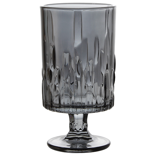 Vaso de Vidro Decorativo Netuno Titânio 10 x 18