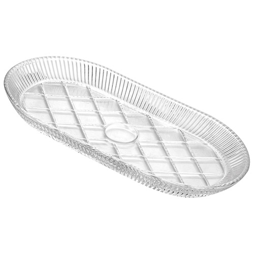 Travessa Oval de Vidro Santorini 28 x 13