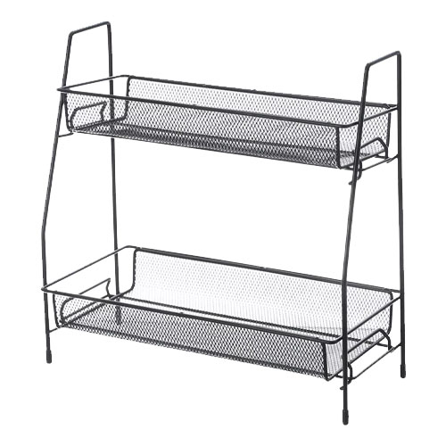 Prateleira Dupla Multiuso Aramado 31 x 17 x 33 cm - Organiz