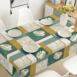 Toalha de Mesa Plástica Folhas 140 x 240 cm - Organiz