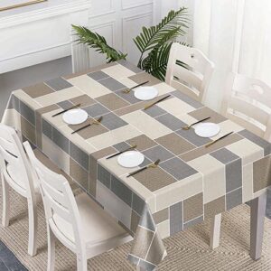 Toalha de Mesa Plástica Quadrados 140 x 240 cm - Organiz