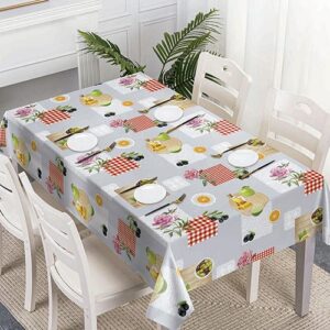 Toalha de Mesa Plástica Frutas 140 x 180 cm - Organiz