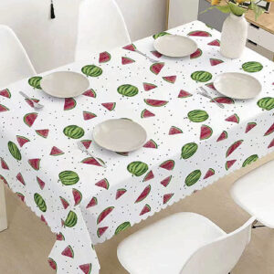 Toalha de Mesa Plástica Melancia 140 x 180 cm - Organiz