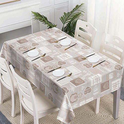 Toalha de Mesa Plástica Corações 140 x 240 cm - Organiz