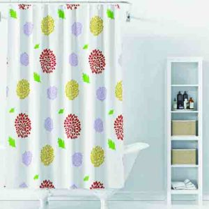 Cortina para Box Listras Verde e Branco 180 x 180 cm - Organiz