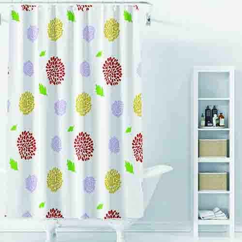 Cortina para Box Listras Verde e Branco 180 x 180 cm - Organiz