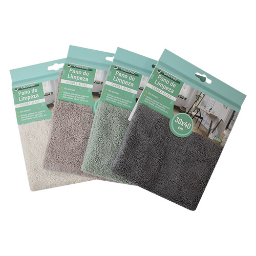 Pano de Limpeza Cerdas Altas 1 Unidade 30 x 40 cm - Organiz