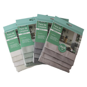 Pano de Limpeza Multi 4 Unidades 30 x 30 cm - Organiz
