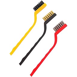 Kit Escovas Multiuso para Limpeza 3 Peças 17 cm - Organiz