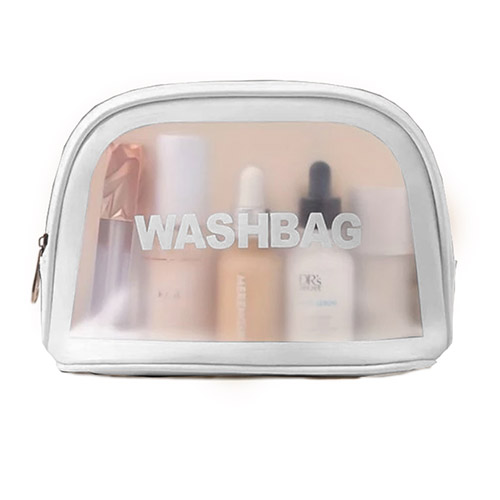 Necessaire Oval Branca 15 x 21 x 8 cm - Organiz