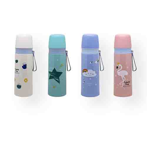 Garrafa Térmica Coloful Day 350 ml com Copo - Ke Home