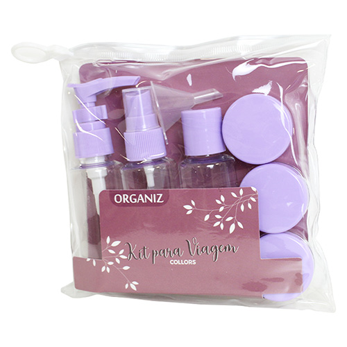Kit de Frascos para Viagem Collors 7 Peças - Organiz