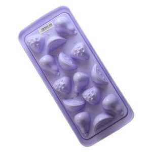 Forma de Gelo 14 Unidades Frutas em Silicone - Ke Home
