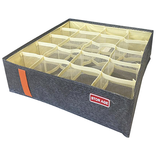 Organizador Retangular 20 Divisórias 32 x 32 x 10 cm - Organiz