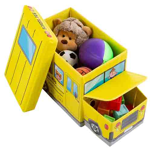 Caixa Organizadora Infantil Ônibus Escolar - Organiz