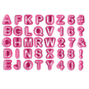 Kit de Cortadores Alfabeto 40 peças - Konfektt