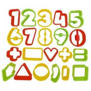 Kit de Cortadores Numéricos Color 21 peças - Konfektt