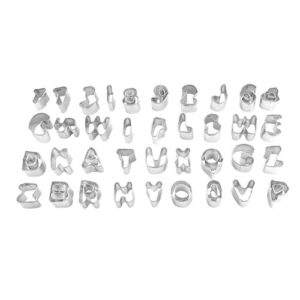 Kit de Cortadores Alfabeto Inox 37 peças - Konfektt