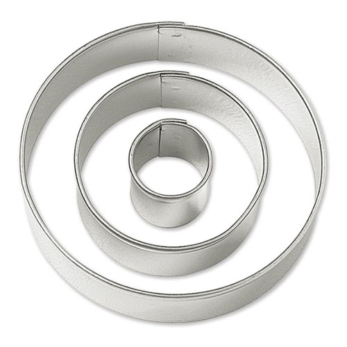 Kit de Cortadores Circulares Inox 3 peças - Konfektt