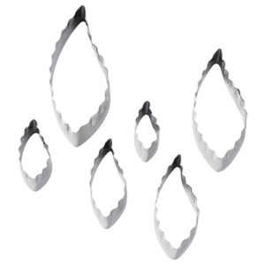 Kit de Cortadores Duplos Folhas Inox 6 peças - Konfektt