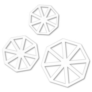 Kit de Cortadores Bandeirolas 3 peças - Kon - Keftt