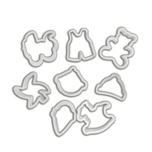 Kit de Cortadores Itens de Bebê 8 peças - Konfektt