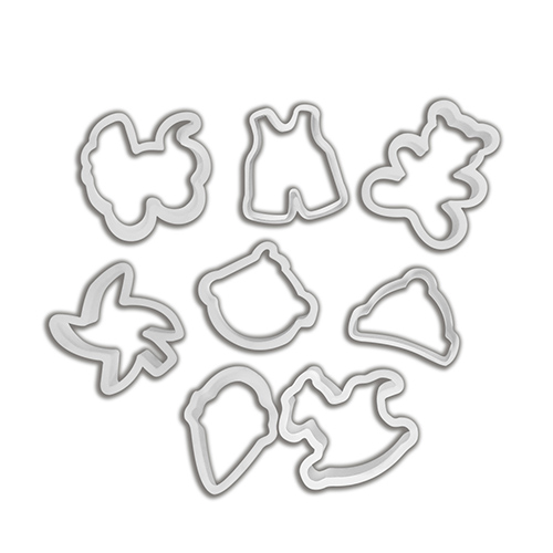 Kit de Cortadores Itens de Bebê 8 peças - Konfektt