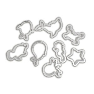 Kit de Cortadores Animais Marinhos 8 peças - Konfektt