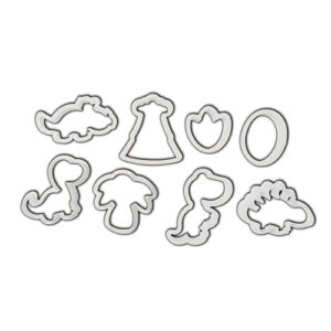 Kit de Cortadores Dinossauros 8 peças - Konfektt
