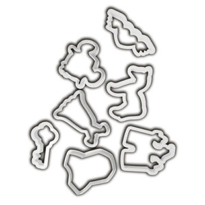 Kit de Cortadores Conto de Fadas 7 peças - Konfektt