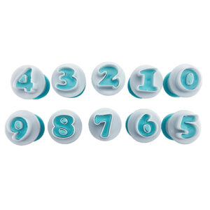 Kit Jogo de Ejetores Números 10 peças - Konfektt