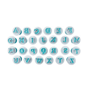 Kit de Ejetores Alfabeto Maiúsculo 26 peças 3 x 3