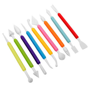 Kit De Estecas Plásticas Para Confeiteiro 9 Peças - Konfektt