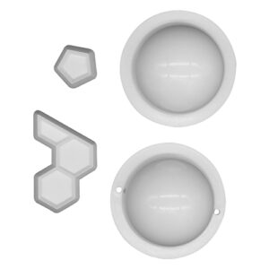 Kit Marcadores e Cortadores Bola de Futebol 4 peças - Konfektt