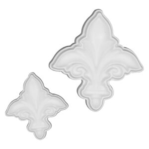 Kit Marcadores e Cortadores Flor de Lis 2 peças - Konfektt