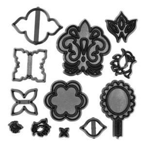 Kit Marcadores e Cortadores Ornamentos 12 peças - Konfektt