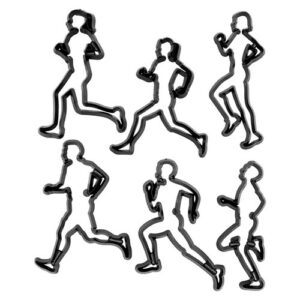 Kit Marcadores e Cortadores Silhueta de Corrida 6 peças - Konfektt