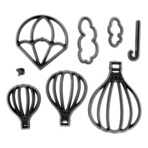 Kit Marcadores e Cortadores Silhueta Balões 8 peças - Konfektt