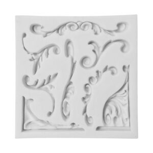 Molde em Silicone Arabescos - Konfektt