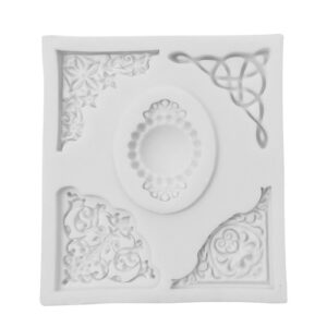 Molde em Silicone Cantos Decorativos - Konfektt