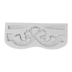 Molde em Silicone Babado Floral - Konfektt