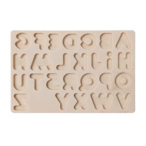 Molde em Silicone Alfabeto Texturizado - Konfektt
