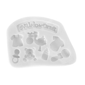 Molde em Silicone Chá de Bebê - Konfektt
