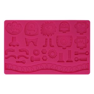 Molde em Silicone Robôs e Monstros - Konfektt