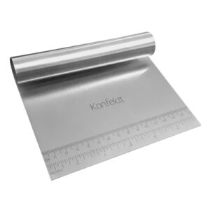 Espátula Raspadora Inox com Medida para Massa 7 x 4